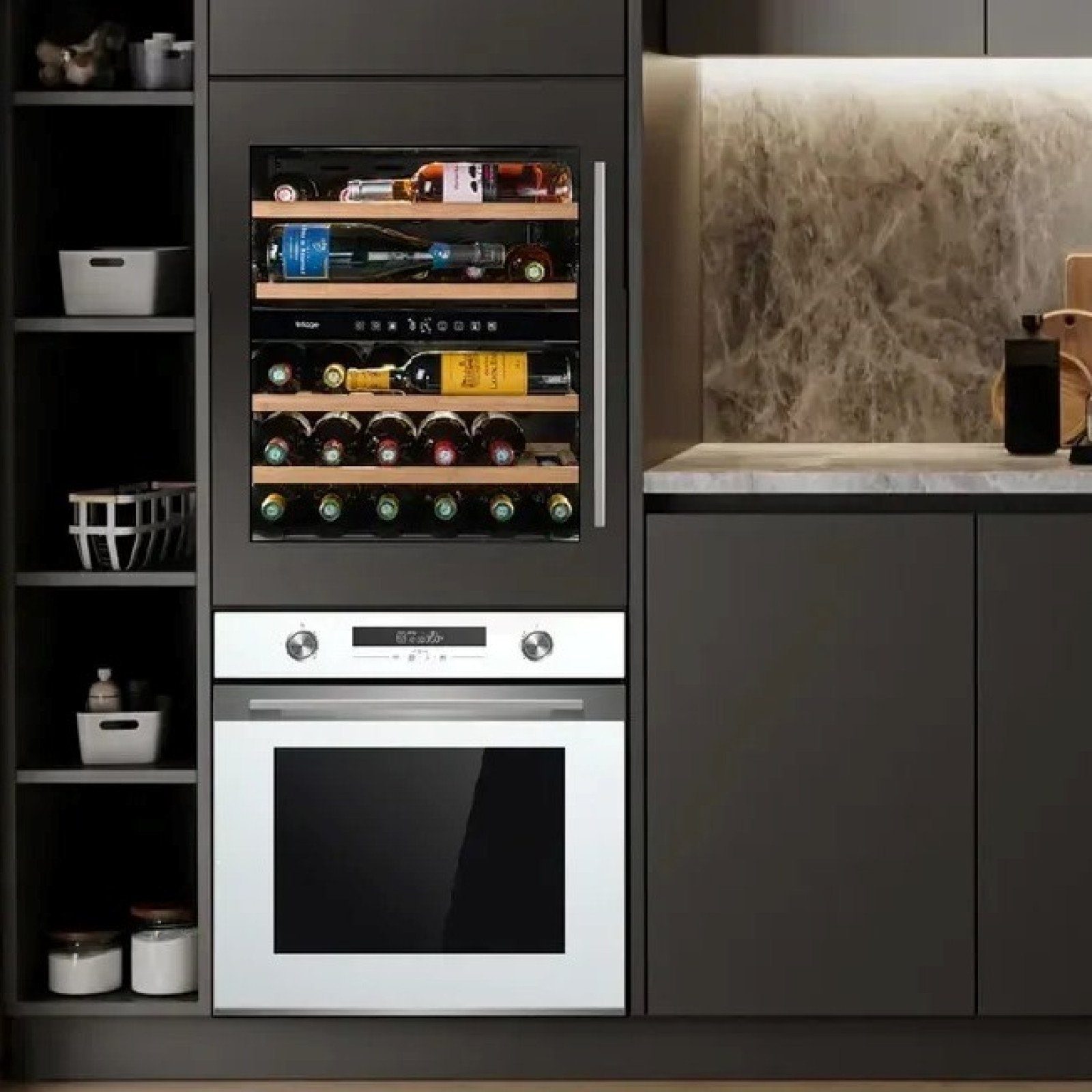 Racitor de vinuri Incorporabil Fabiano FWC 760 Black